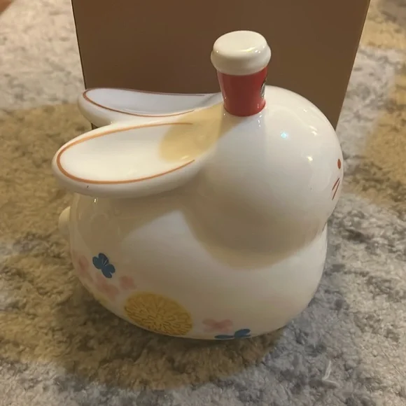 Starbucks Rabbit Bunny Coin Bank Ceramic 2023 Lunar New Year